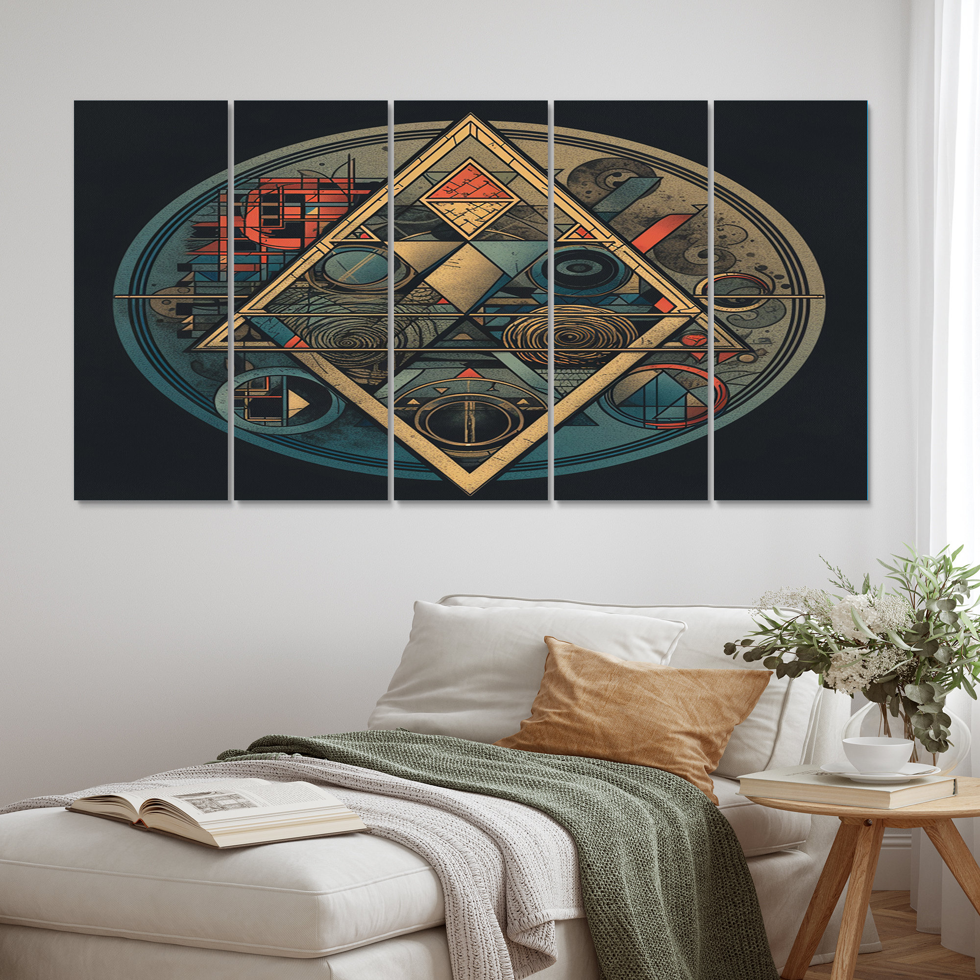 George Oliver Sacred Mystery Vintage Mandala Illustration I - Modern